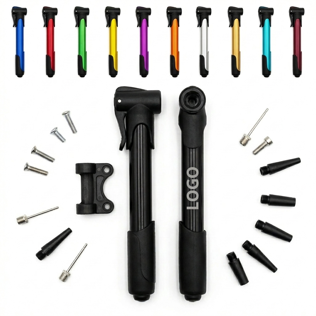 Compact 120PSI One-Hand Air Pump for Bicycle, Motorcycle and Sports Ball