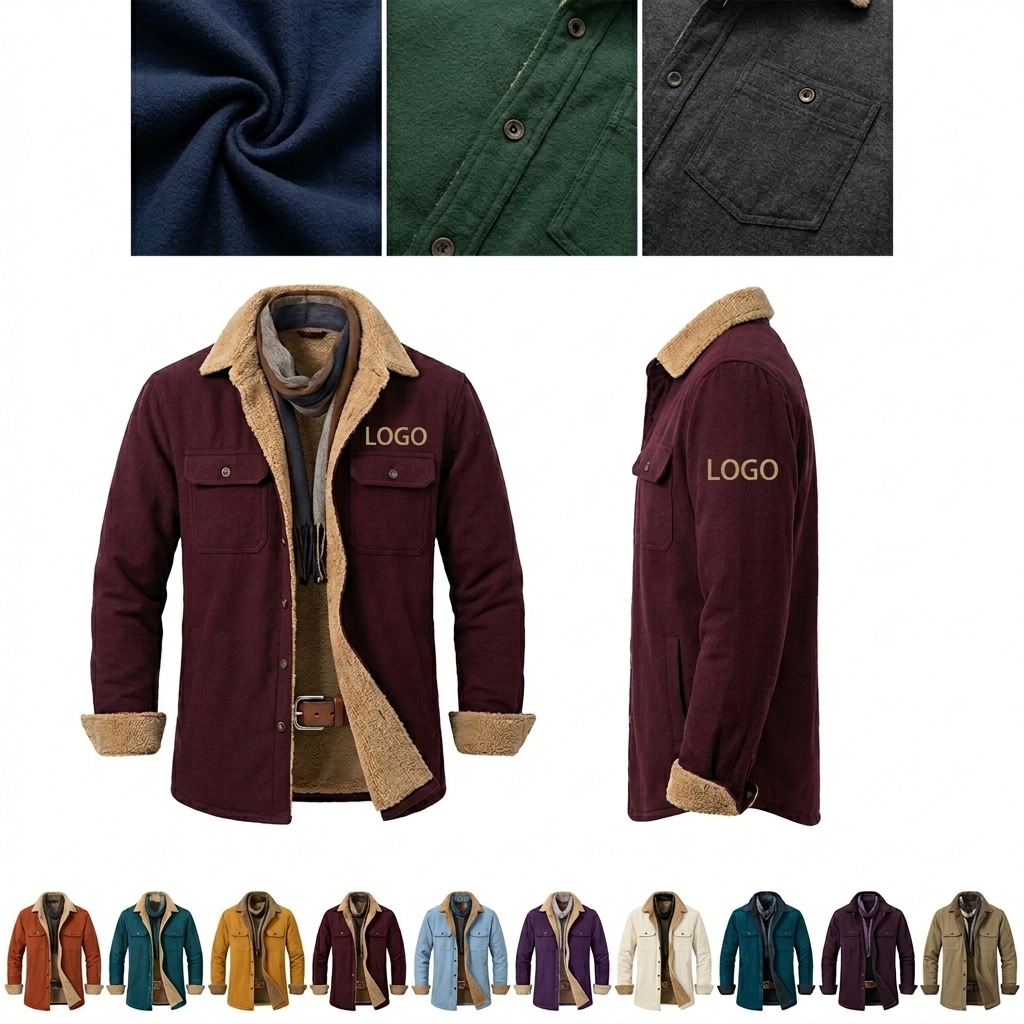 All-Season Sherpa-Lined Flannel Jacket for Outdoor Adventures