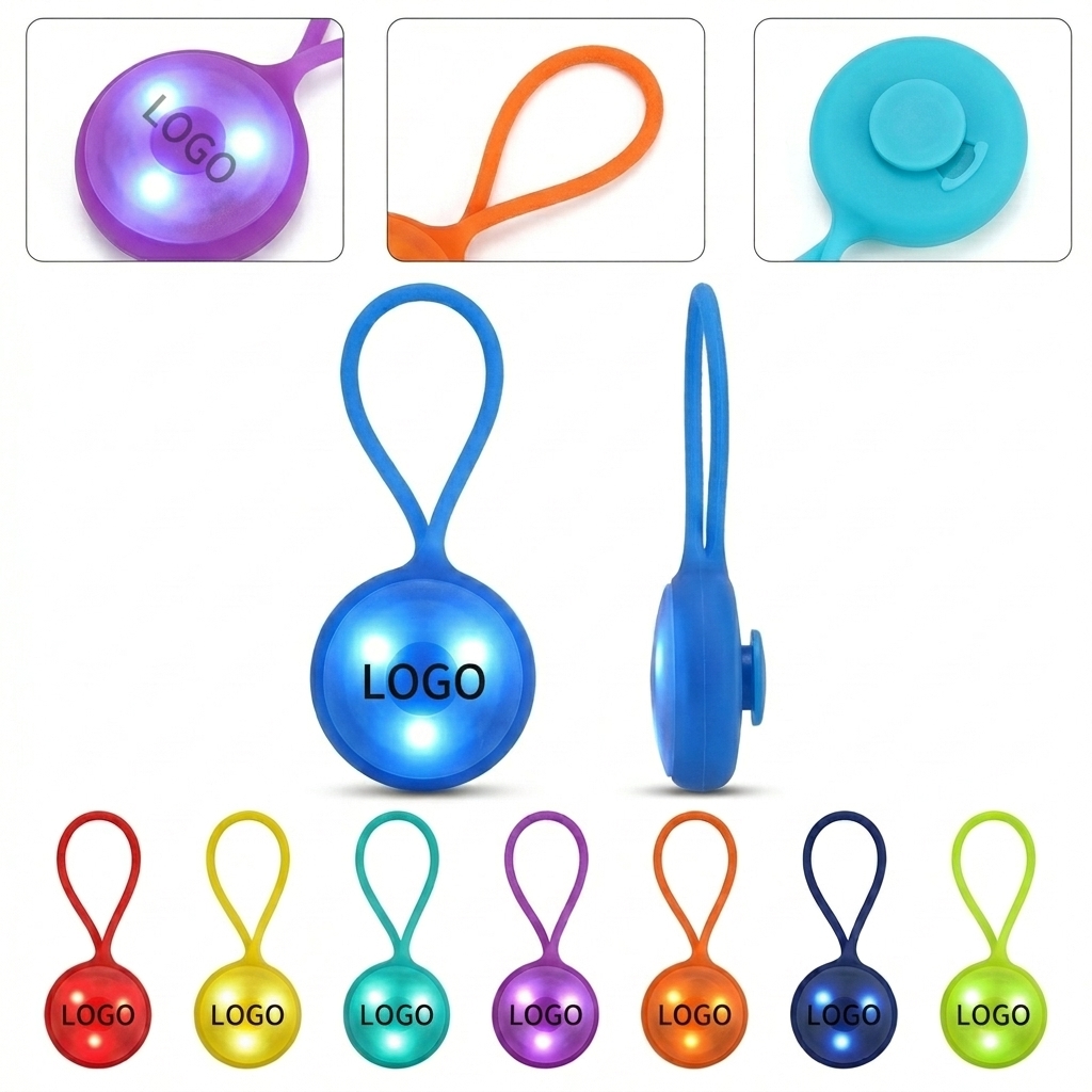 Multi-Purpose Clip-On Silicone Warning Light for Night Running, Hiking, and Cycling