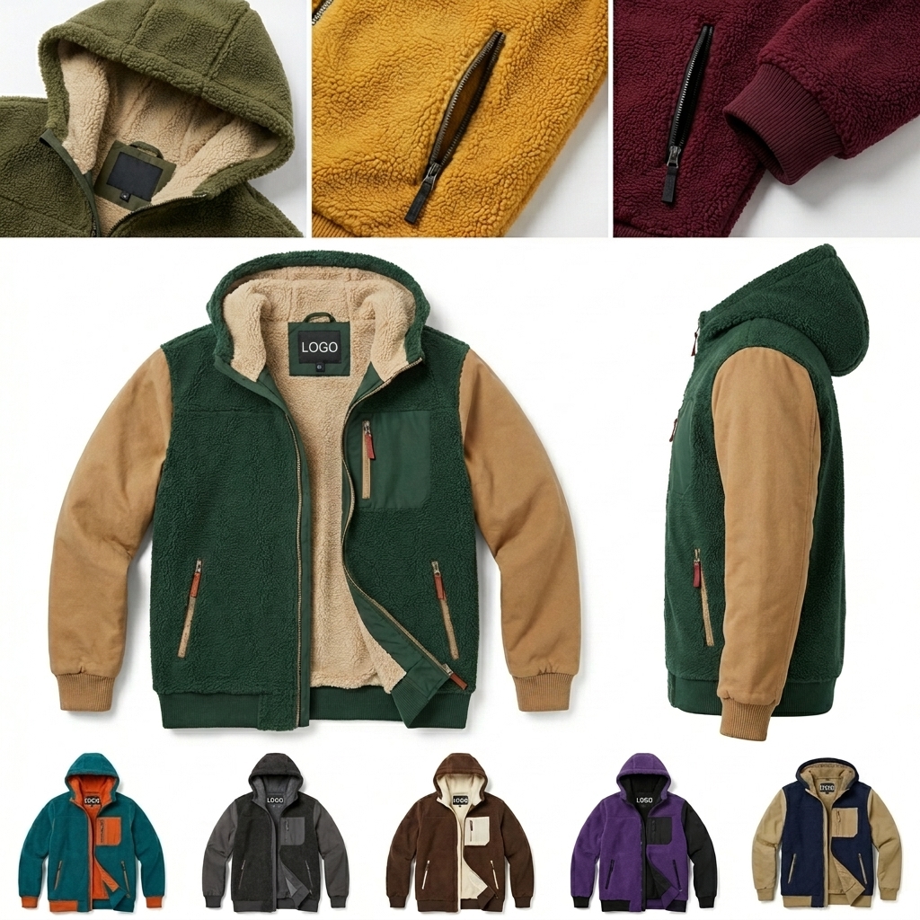 Men's Heavyweight Thermal Fleece Full-Zip Hooded Jacket