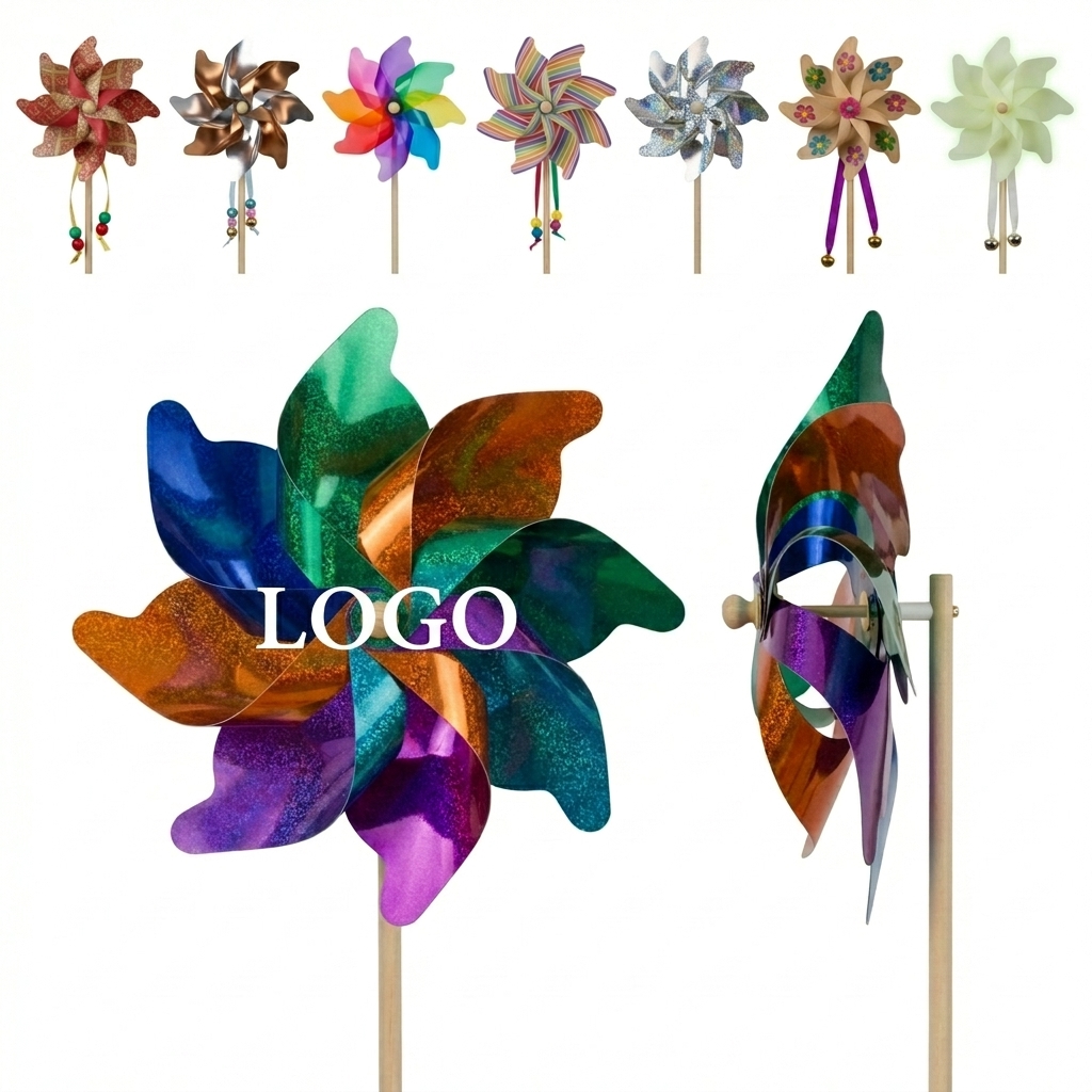 Personalized Garden Pinwheel Kit with Custom Logo Printing