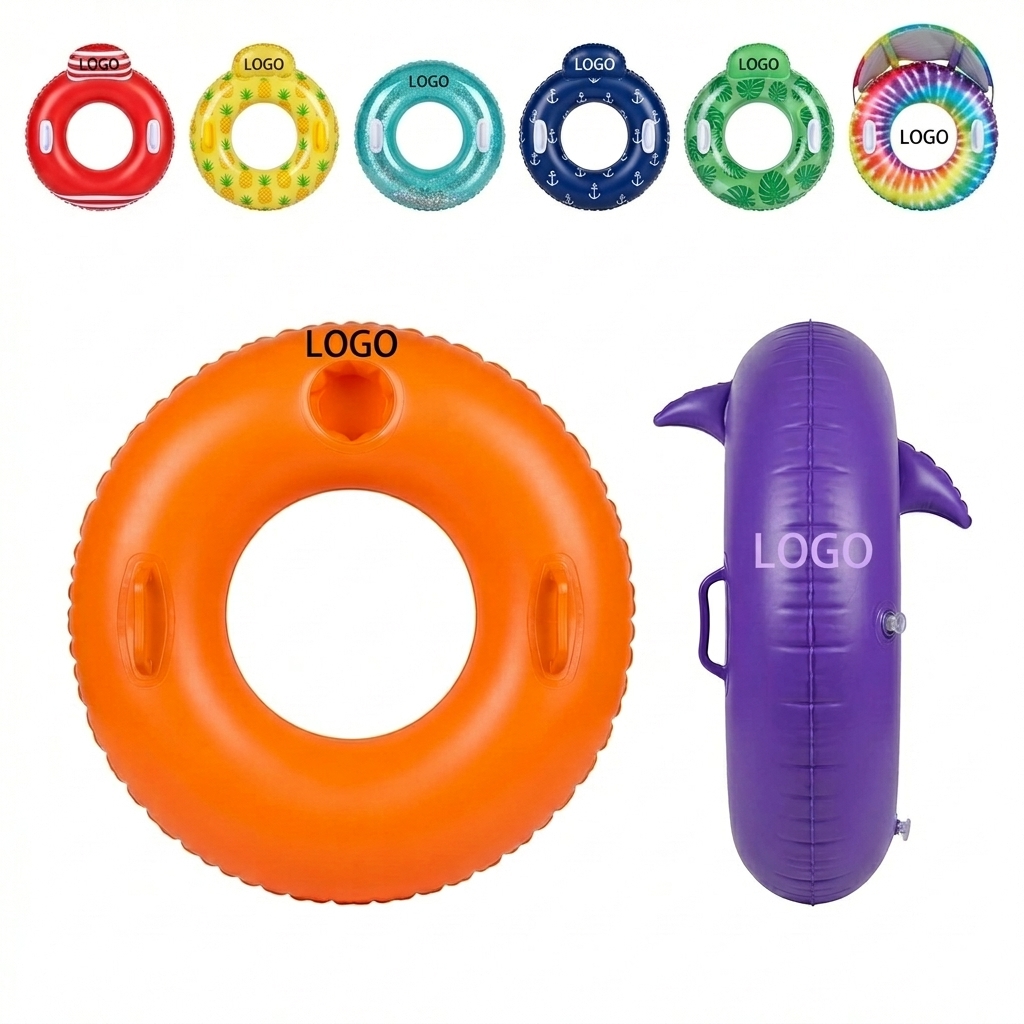 Vibrant 300lb Capacity PVC Pool Float Ring with Comfortable Mesh Design