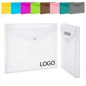 PP Letter Size Document Holder with Snap Closure - Portable & Reusable