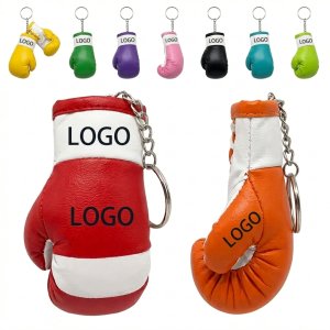 Multicolor Boxing Glove Keychain Set