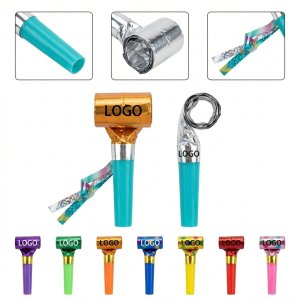 Eco-Friendly Kids Safe Birthday Noisemaker Whistles in Vibrant Colors