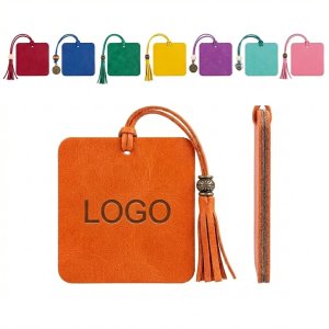 Custom Leather Tassel Keychain & Bag Tag